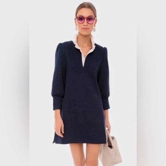 Pomander Place Dresses & Skirts - Tuckernuck Navy Blue Tunic with White Collar